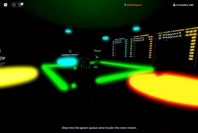 Le lobby "Velocity Lounge" du jeu